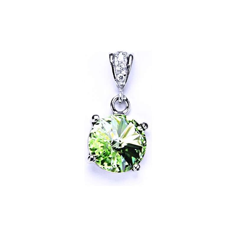 Čištín s.r.o. Stříbrný přívěšek s krystalem Swarovski Rivoli