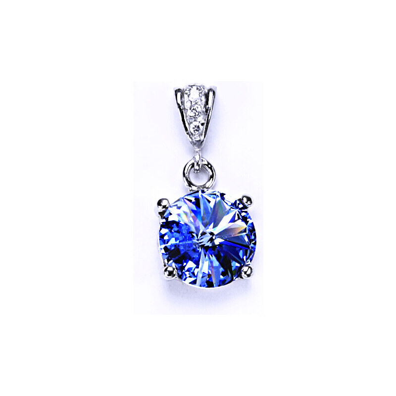 Čištín s.r.o. Stříbrný přívěšek s krystalem Swarovski Rivoli