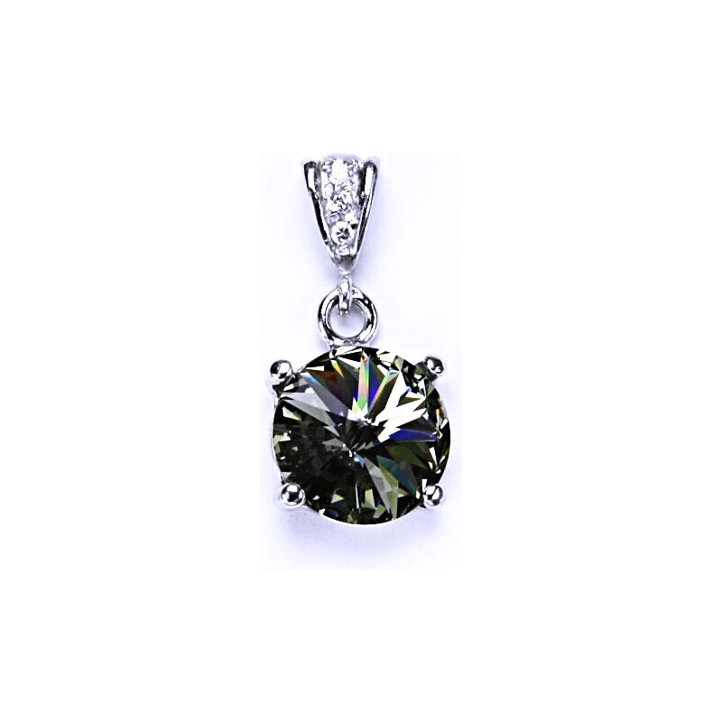Čištín s.r.o. Stříbrný přívěšek s krystalem Swarovski Rivoli