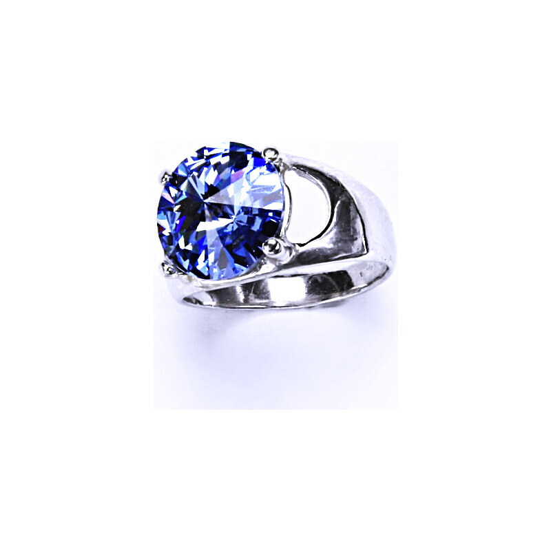 Čištín s.r.o. Stříbrný prsten s krystalem Swarovski Rivoli