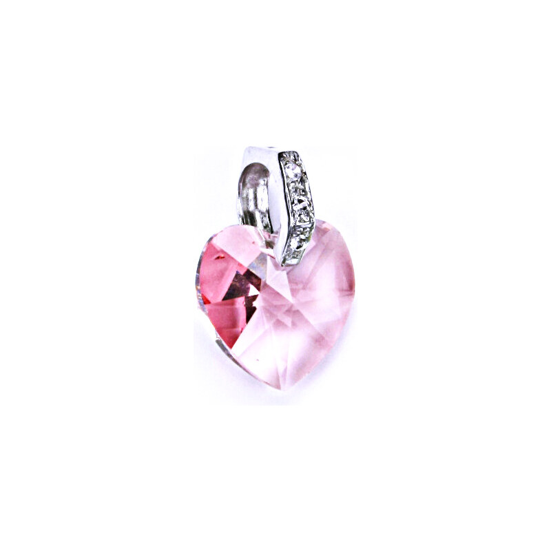 Čištín s.r.o. Stříbrný přívěšek,šperky, Swarovski krystal (srdce