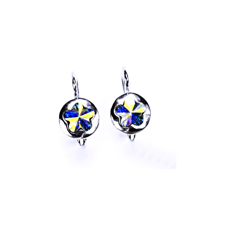 Čištín s.r.o. Stříbrné náušnice, šperky, Swarovski krystal AB,