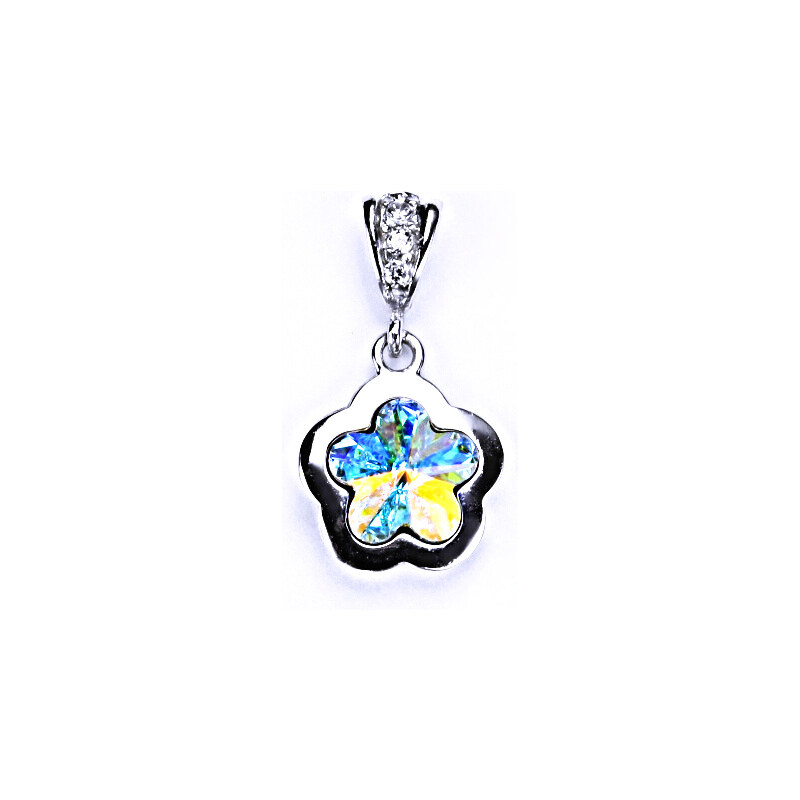 Čištín s.r.o. Stříbrný přívěšek s krystalem Swarovski (AB