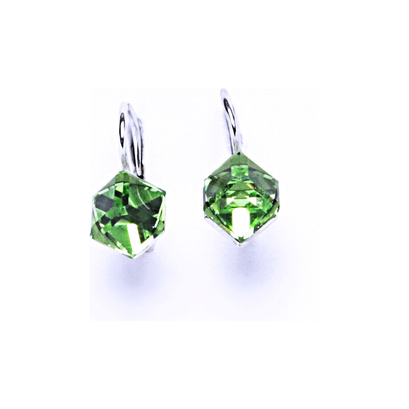 Čištín s.r.o. Stříbrné náušnice na patent s krystaly Swarovski