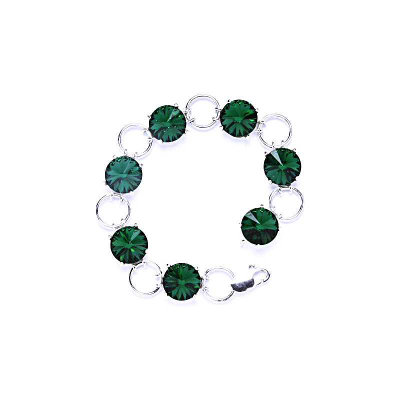 Čištín s.r.o. Stříbrný náramek s krystaly Swarovski Rivoli