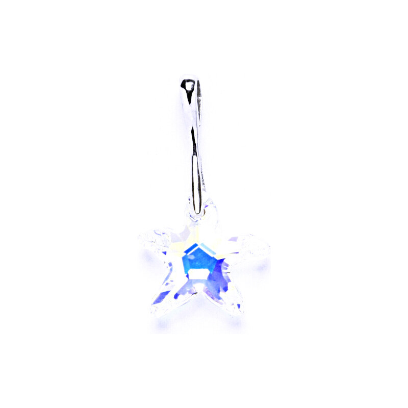 Čištín s.r.o. Stříbrný přívěšek,šperky, Swarovski krystal(mořská