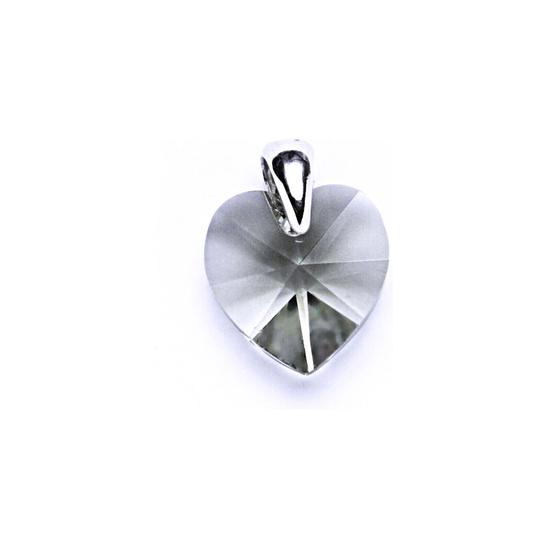 Čištín s.r.o. Stříbrný přívěsek s krystalem Swarovski black