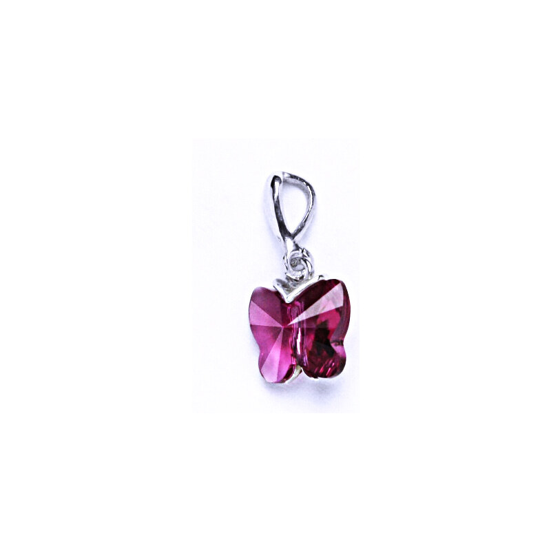 Čištín s.r.o. Přívěšky stříbrné s krystalem Swarovski(motýlek