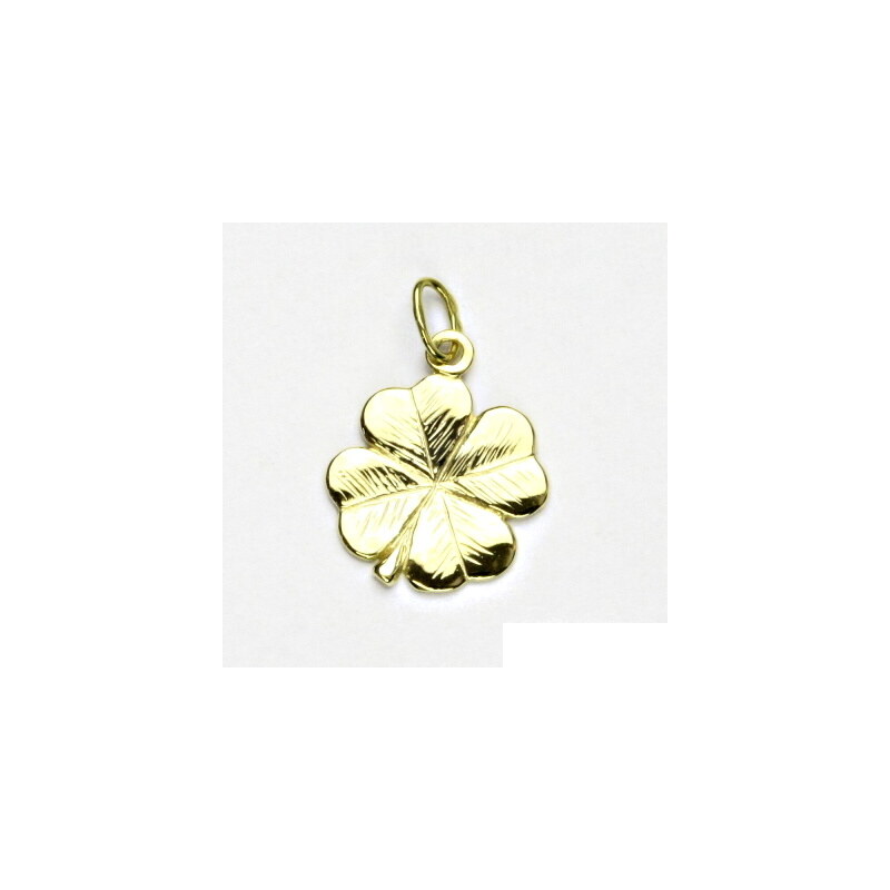 Zlatý přívěsek, žluté zlato, čtyřlístek - P 905 15947899