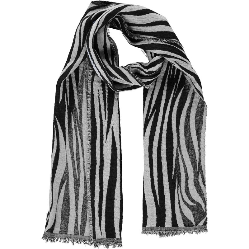 NUFC Members Linen Scarf, black/white