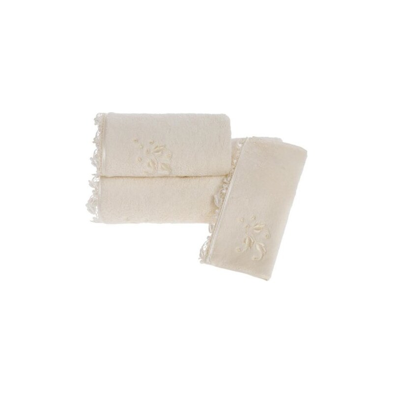 Soft Cotton Malý ručník NAKKAS 32x50 cm, Krémová, 580 gr / m², Česaná prémiová bavlna 100%