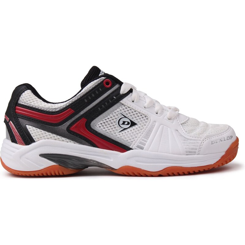 Dunlop Indoor Court Shoes Junior, white/red