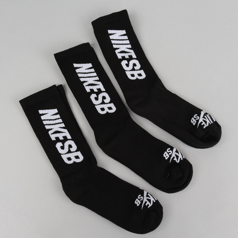 Nike SB 3Pack Crew Sock černé