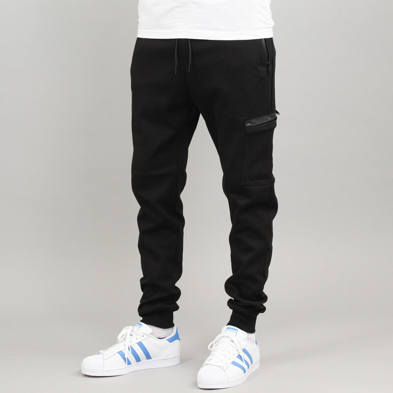 Urban Classics Athletic Interlock Sweatpants černé