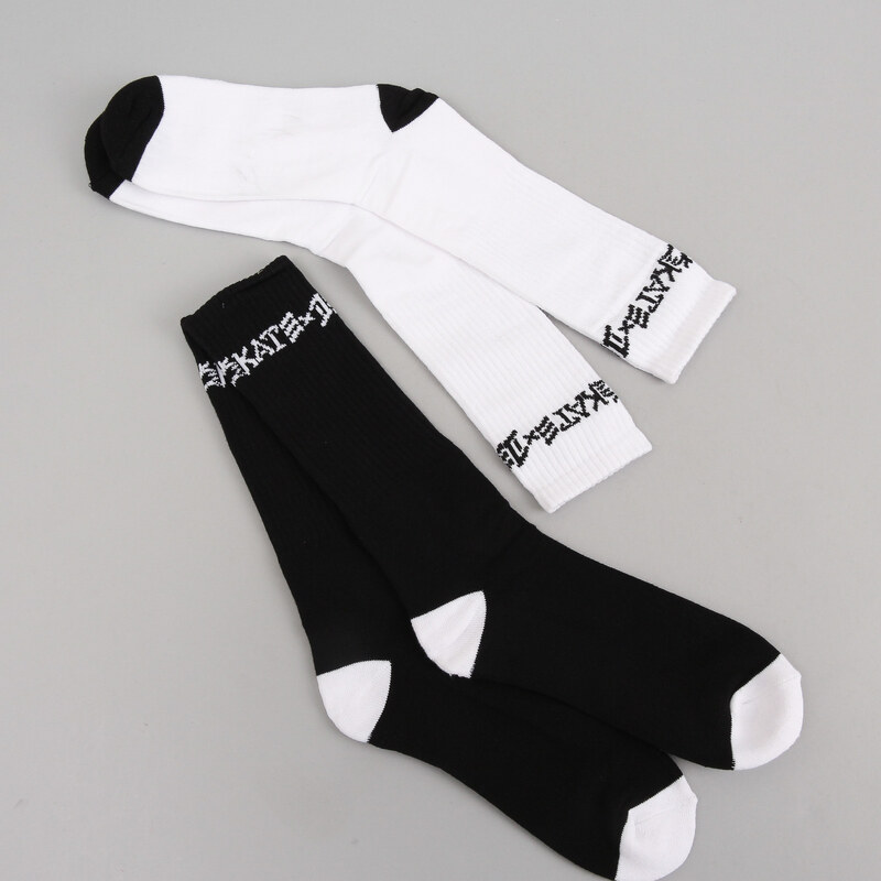 Thrasher Skate & Destroy 2 Pack Socks černé / bílé
