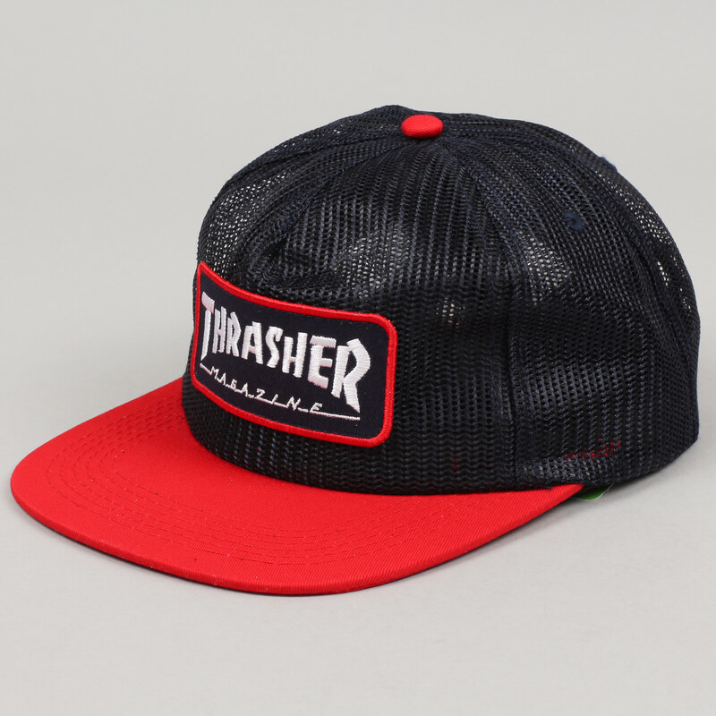 Thrasher Magazine Logo Mesh navy / červená