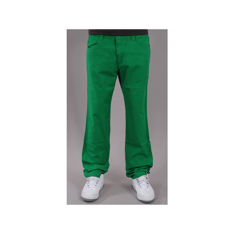 Urban Classics 5 Pocket Pants zelené