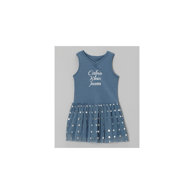 Calvin Klein šaty Polka Dot Modrá 2T (1,5 - 2 roky)