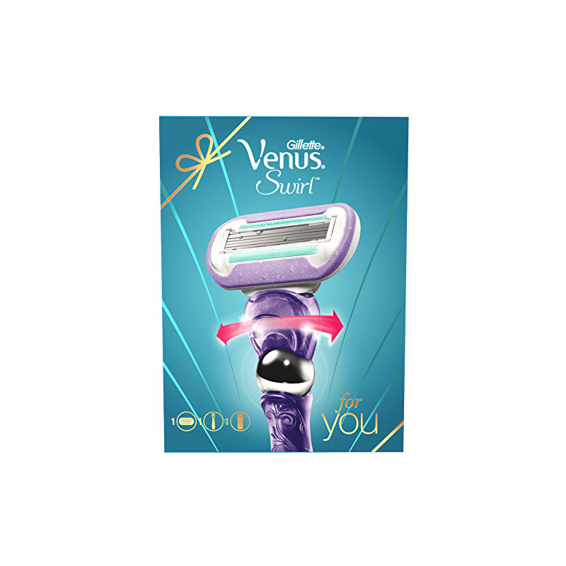 Gillette Venus Swirl holicí strojek + gel na holení Satin Care 200 ml dárková sada