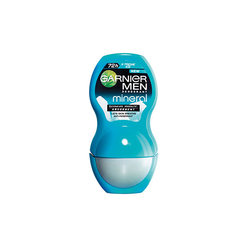 Garnier Minerální deodorant X-Treme Ice Roll-on pro muže 50 ml - SLEVA - rozbité víčko