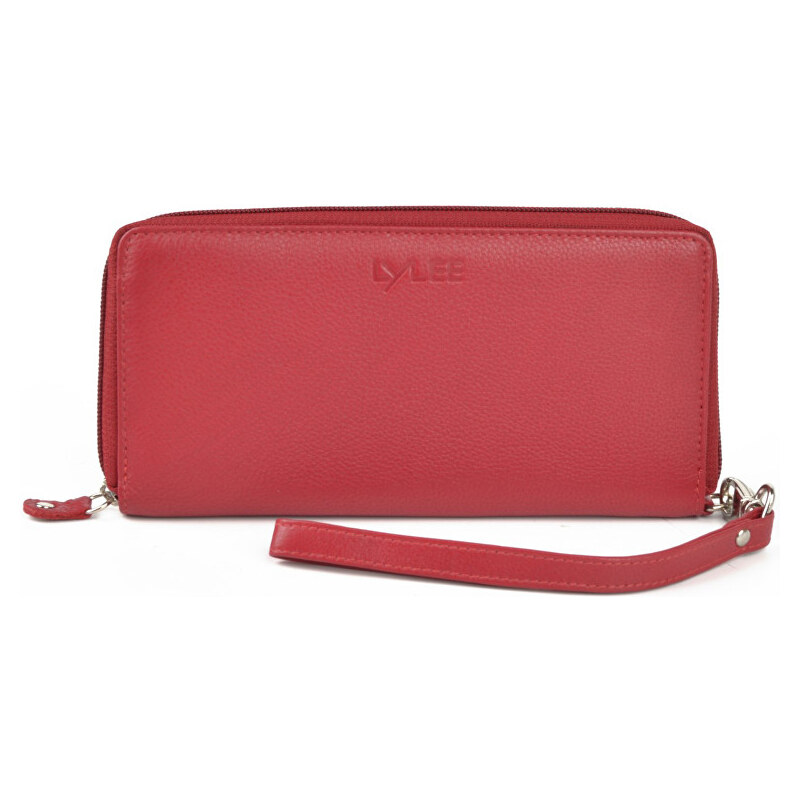 LYLEE Elegantní dámská kožená peněženka Bonnie Red