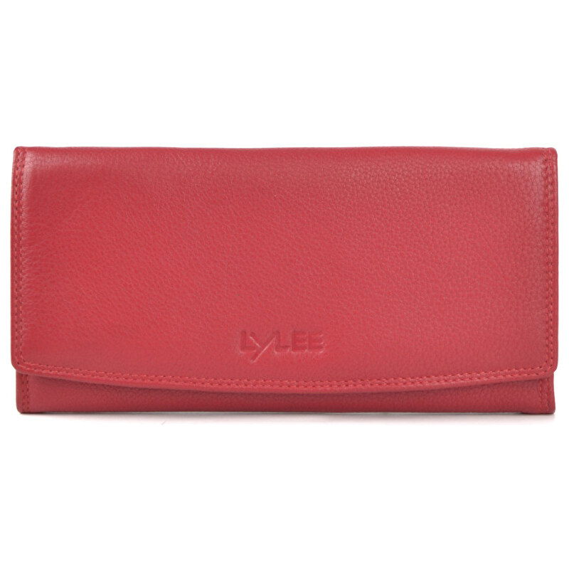 LYLEE Elegantní dámská kožená peněženka Beckie Red