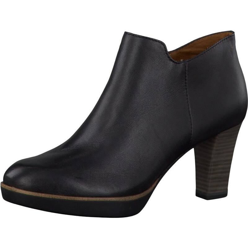 Tamaris Elegantní dámské kotníkové boty 1-1-25813-37 003 Black leather
