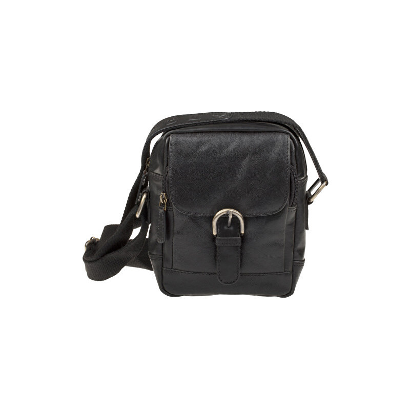 Lagen Pánská kožená taška Black 3016/T