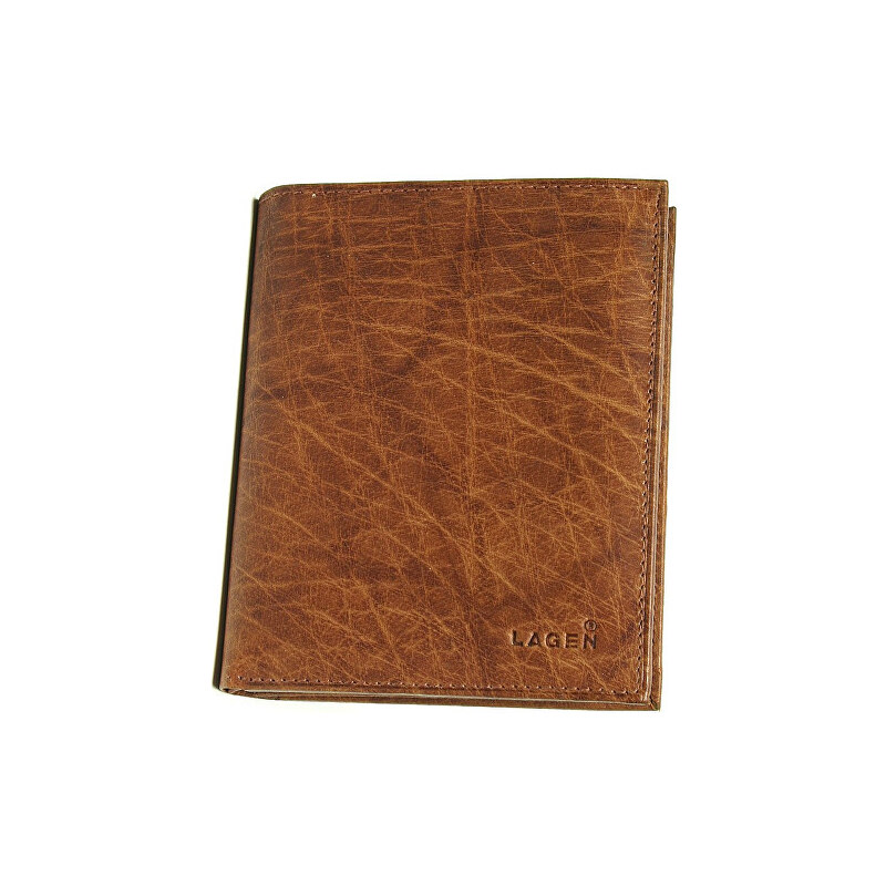 Lagen Pánská kožená peněženka světle hnědá C W-8111