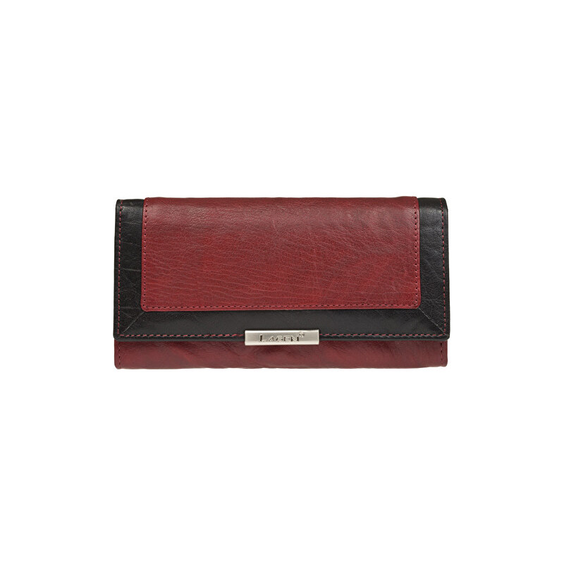 Lagen Dámská kožená červená peněženka R/B LN-1844