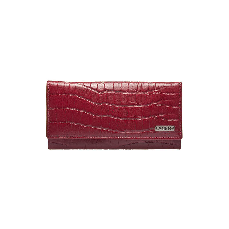 Lagen Dámská červená kožená peněženka Red V-102/C