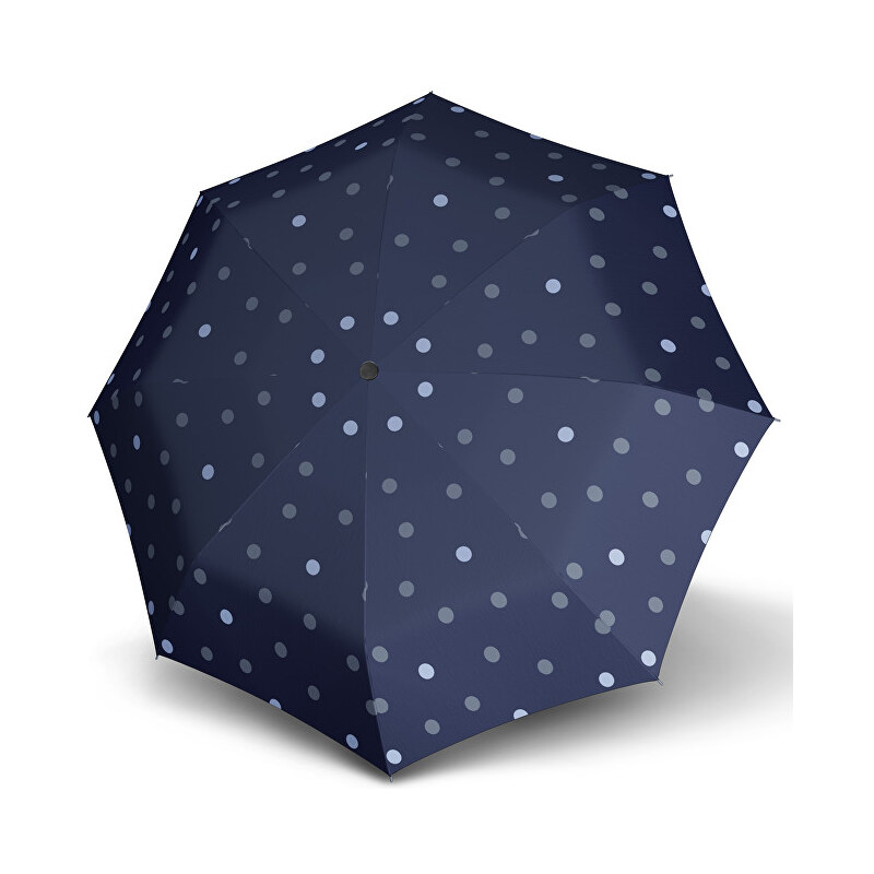 Doppler Dámský skládací plně automatický deštník Hit Magic Trio - modrý s puntíky 7440265PT02-1