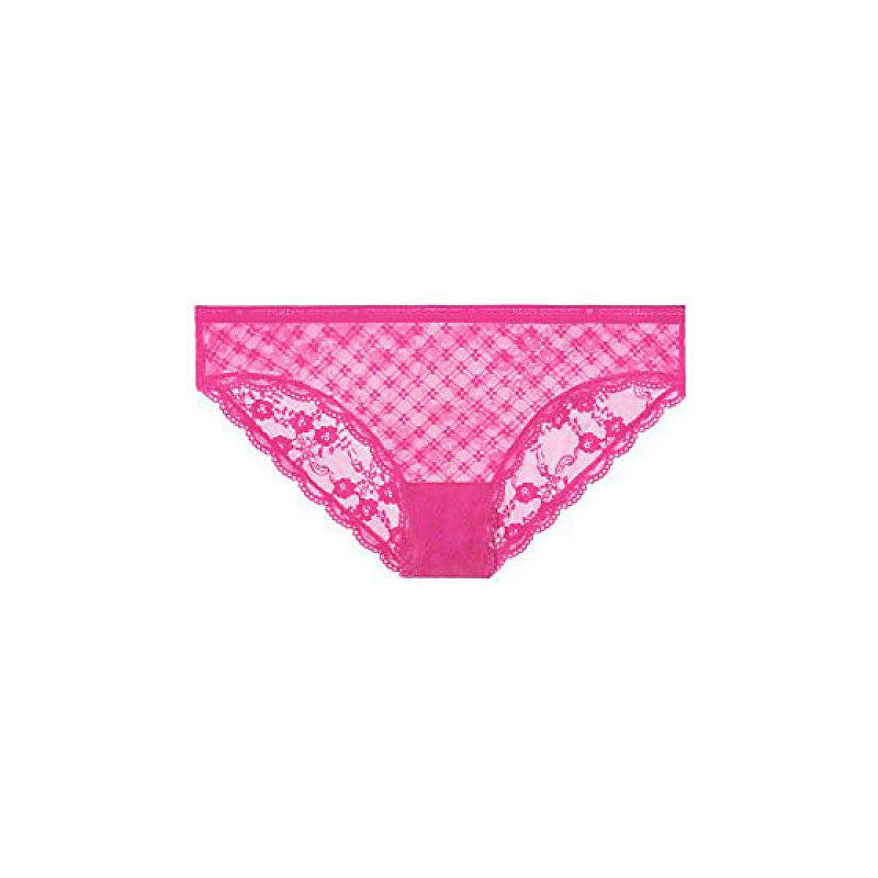 Victoria´s Secret Dámské kalhotky Lace Bikini Panty růžová