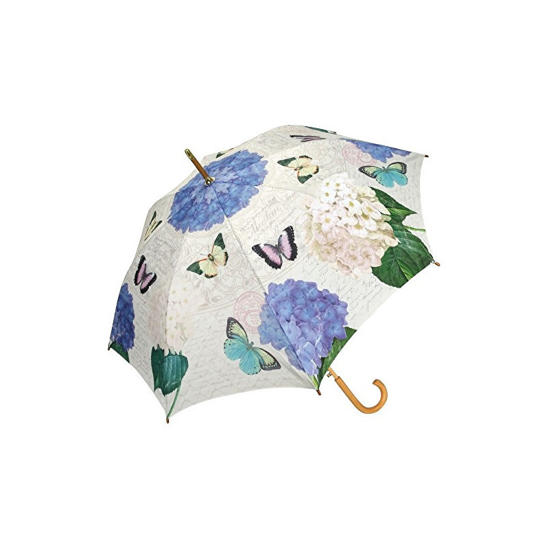 Blooming Brollies Dámský holový deštník Coynes Butterfly and Flower Stick COSBYF