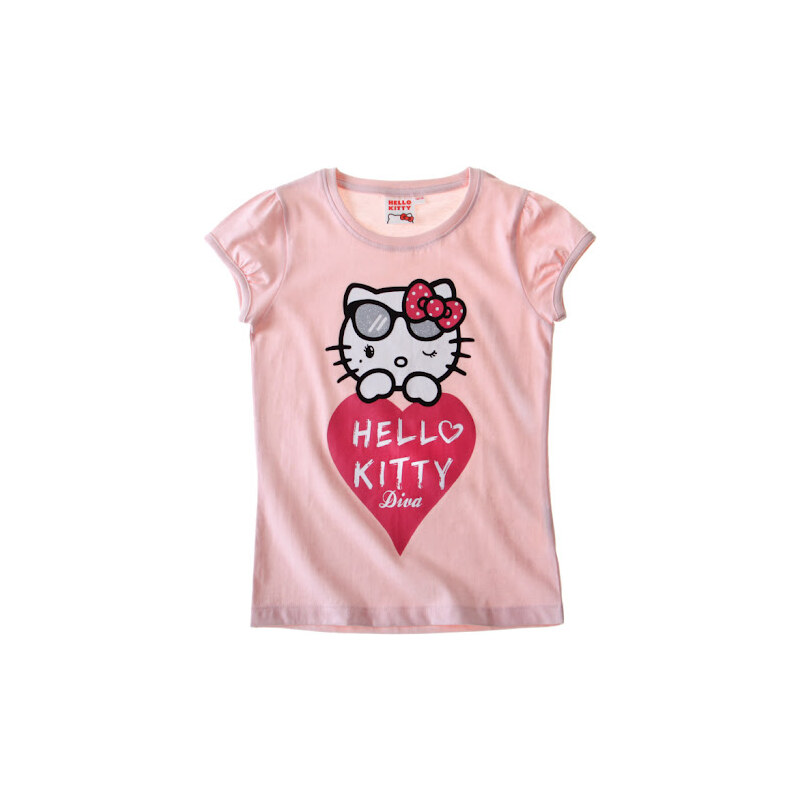 Dětské tričko s Hello Kitty srdíčko 92/98