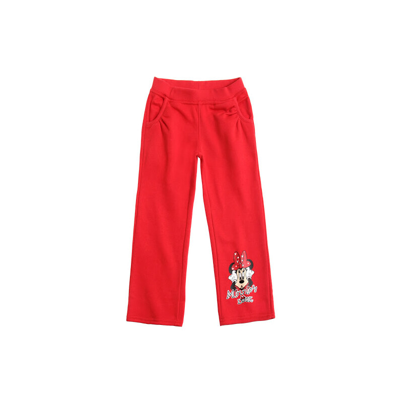 Disney Minnie Joggingové kalhoty Minnie červené vel.4 roky