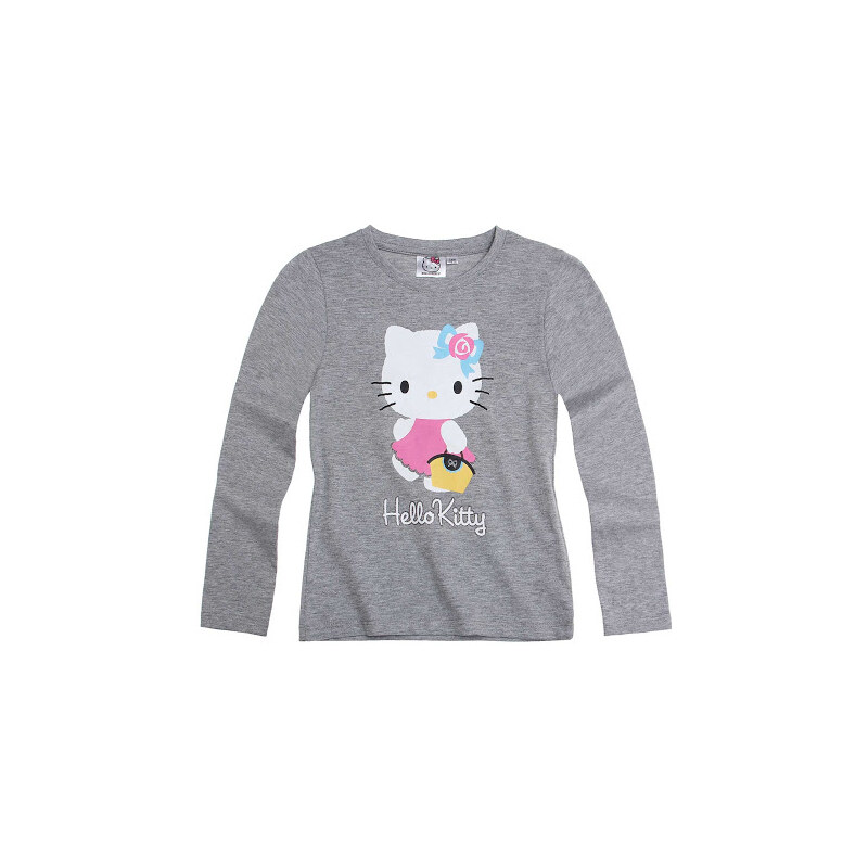 Dívčí tričko Hello Kitty šedé vel.128
