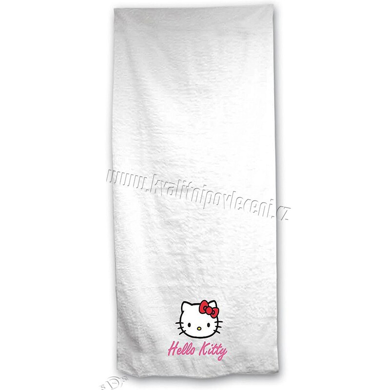 Plážová osuška BLGS Hello Kitty Bílá 70 x 140