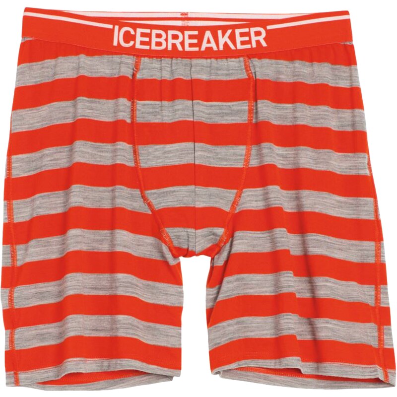 Icebreaker Anatomica Long Boxers Stripe Men