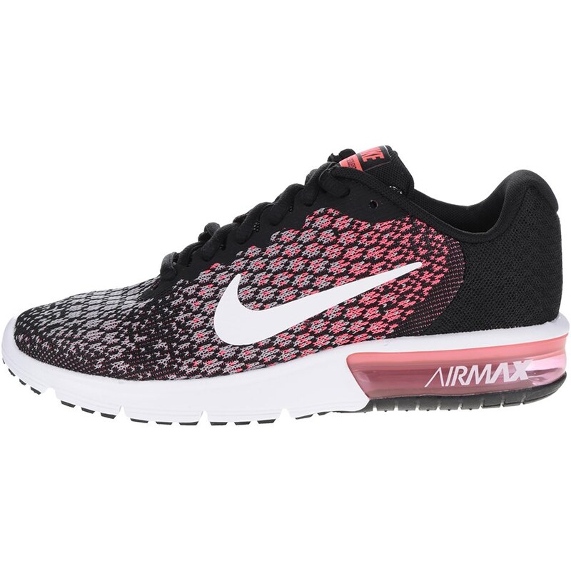 Růžovo-černé dámské vzorované tenisky Nike Air Max Sequent - GLAMI.cz