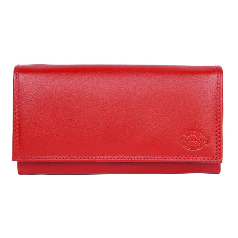 Červená kožená peněženka Gazello