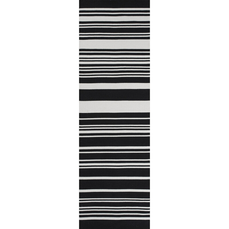 Černý bavlněný koberec Linie Design Glorious, 60 x 90 cm
