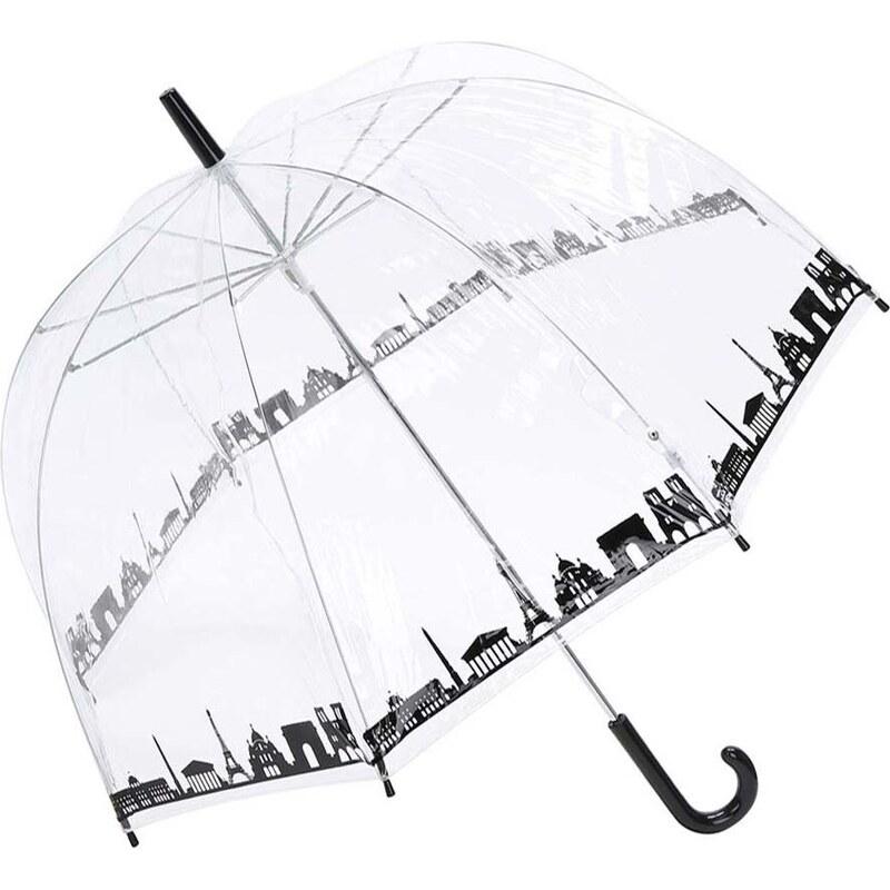 Průhledný deštník s panoramatem Paříže Lindy Lou Skyline