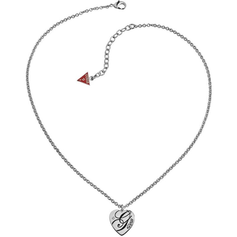 Guess Heart Logo Necklace