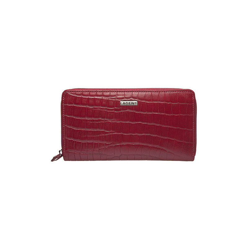 Lagen Dámská červená kožená peněženka Red 3771/C