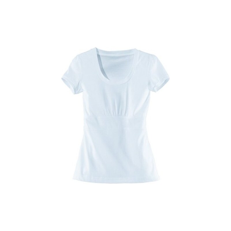 Apart Bílé tričko s řasením