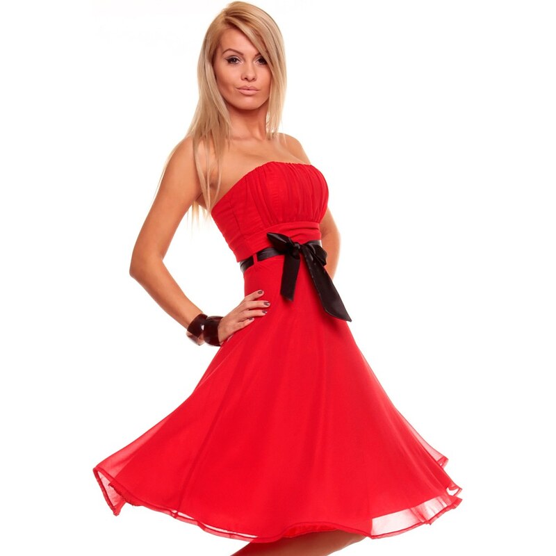 Mayaadi Luxusní červené šaty na ples