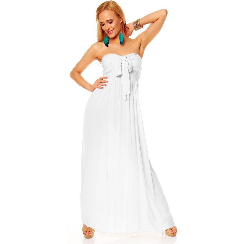 Dlouhé bílé šaty