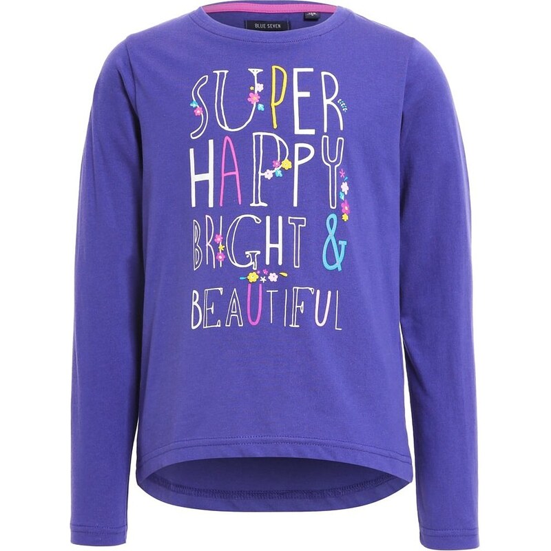 Blue Seven Dívčí tričko Super happy - fialové