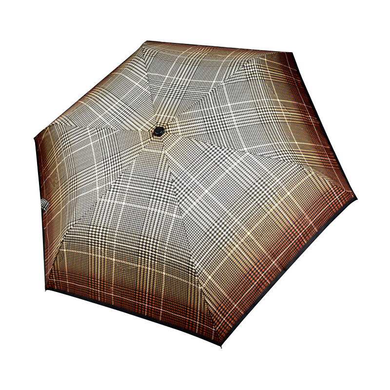 Doppler Dámský skládací mechanický deštník Fiber Havanna Milito hnědý 722365ML02